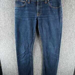 Nudie Jeans Denim Jeans Cotton Super Slim Kim Dry Stretch Dark Blue ACTL 30X30